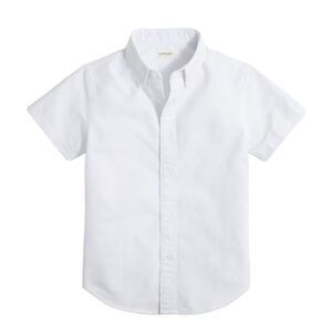 Crewcuts Oxford Shirt Boys Sz 2 White Button Front NWT